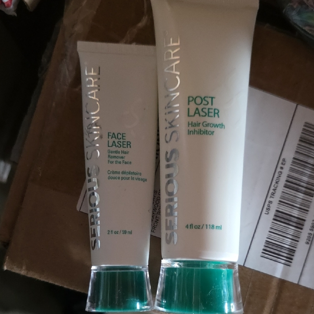 Serious Skincare Face and Post Laser Set - White and Green